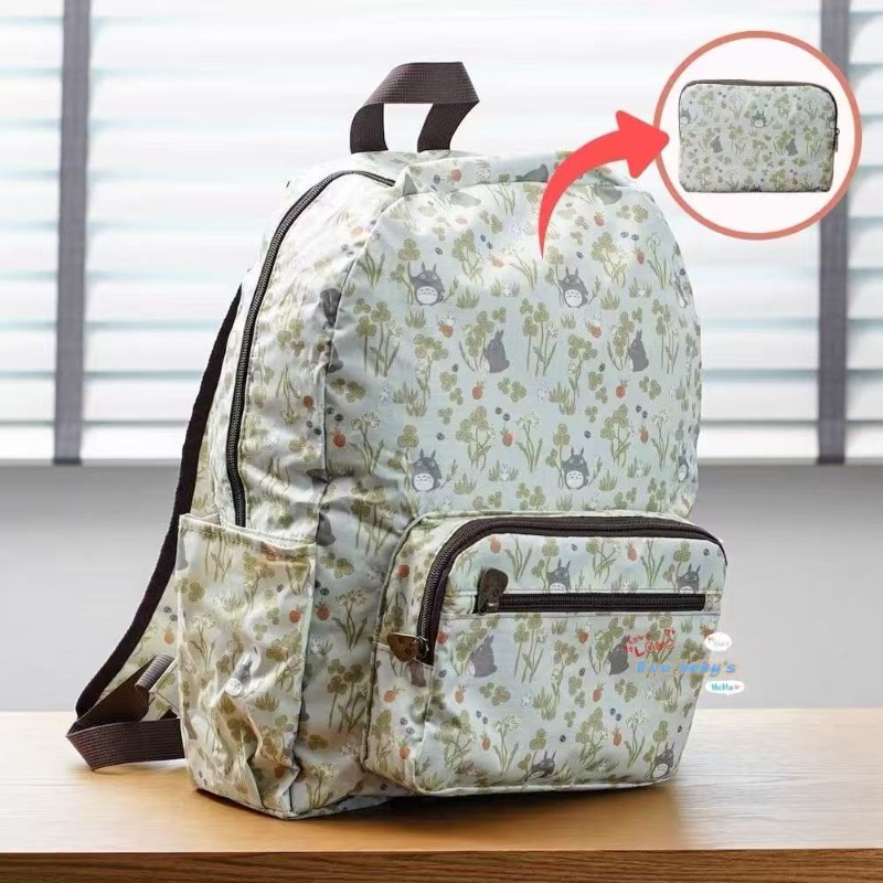 Foldable Backpack Small - My Neighbor Totoro Tas Ransel Penyimpanan