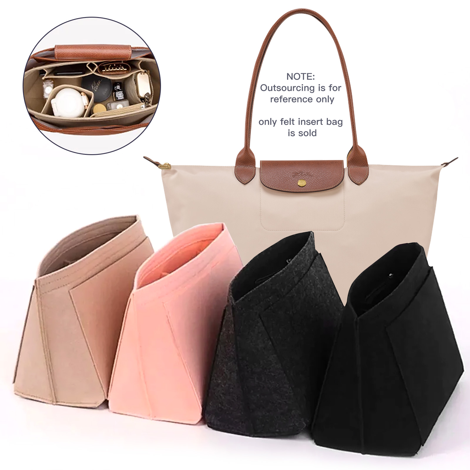 Backpack Insert Organizer - Tas Felt Insert Cocok Untuk Tas