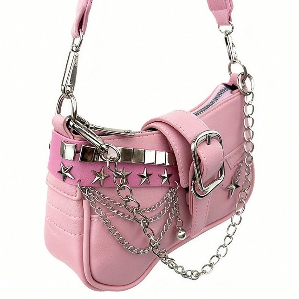Tas Bahu Vintage Y2K Kulit PU  - Leather Backpack Vintage ulasan dan harga