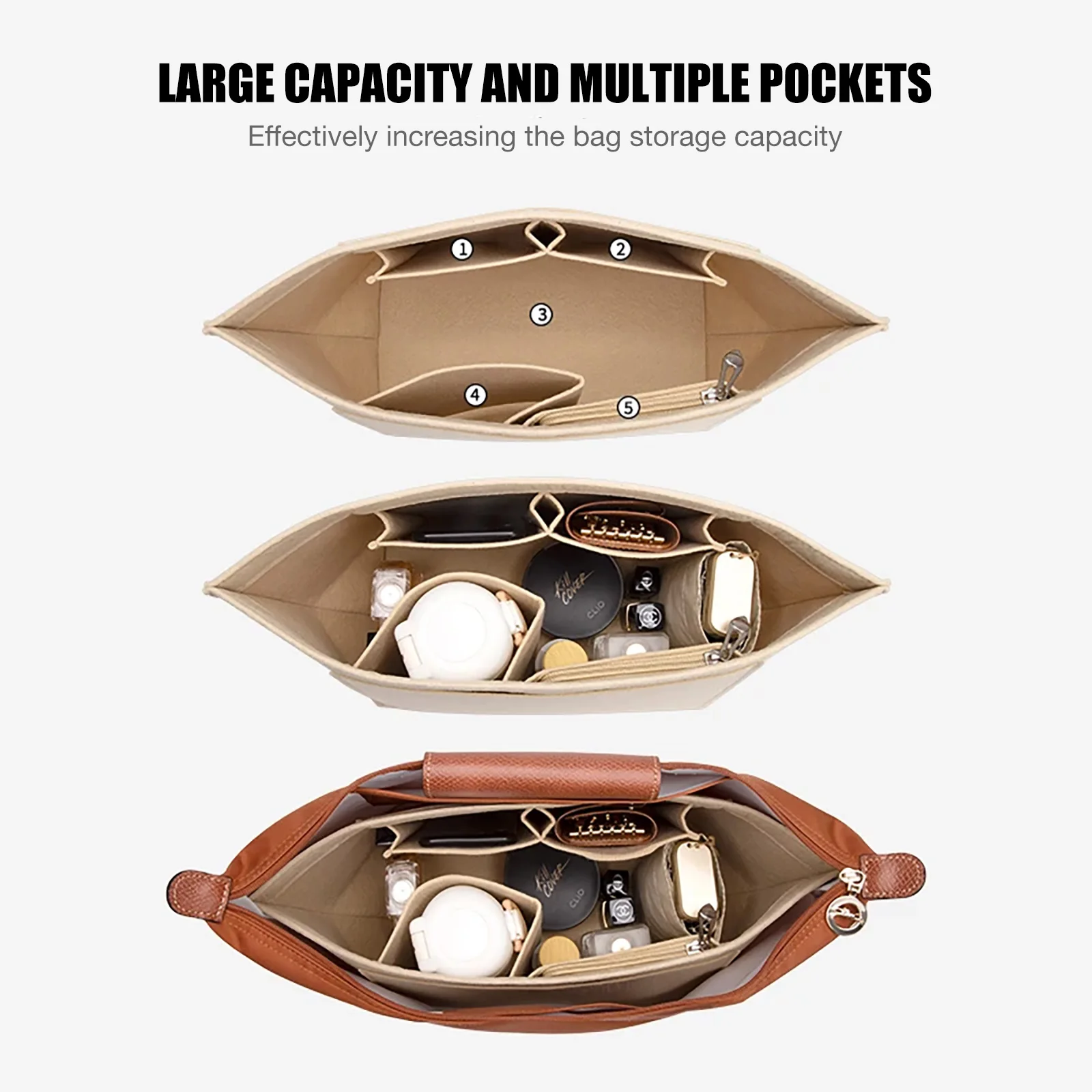 Tas Felt Insert Cocok Untuk Ta - Backpack Insert Organizer ulasan dan harga